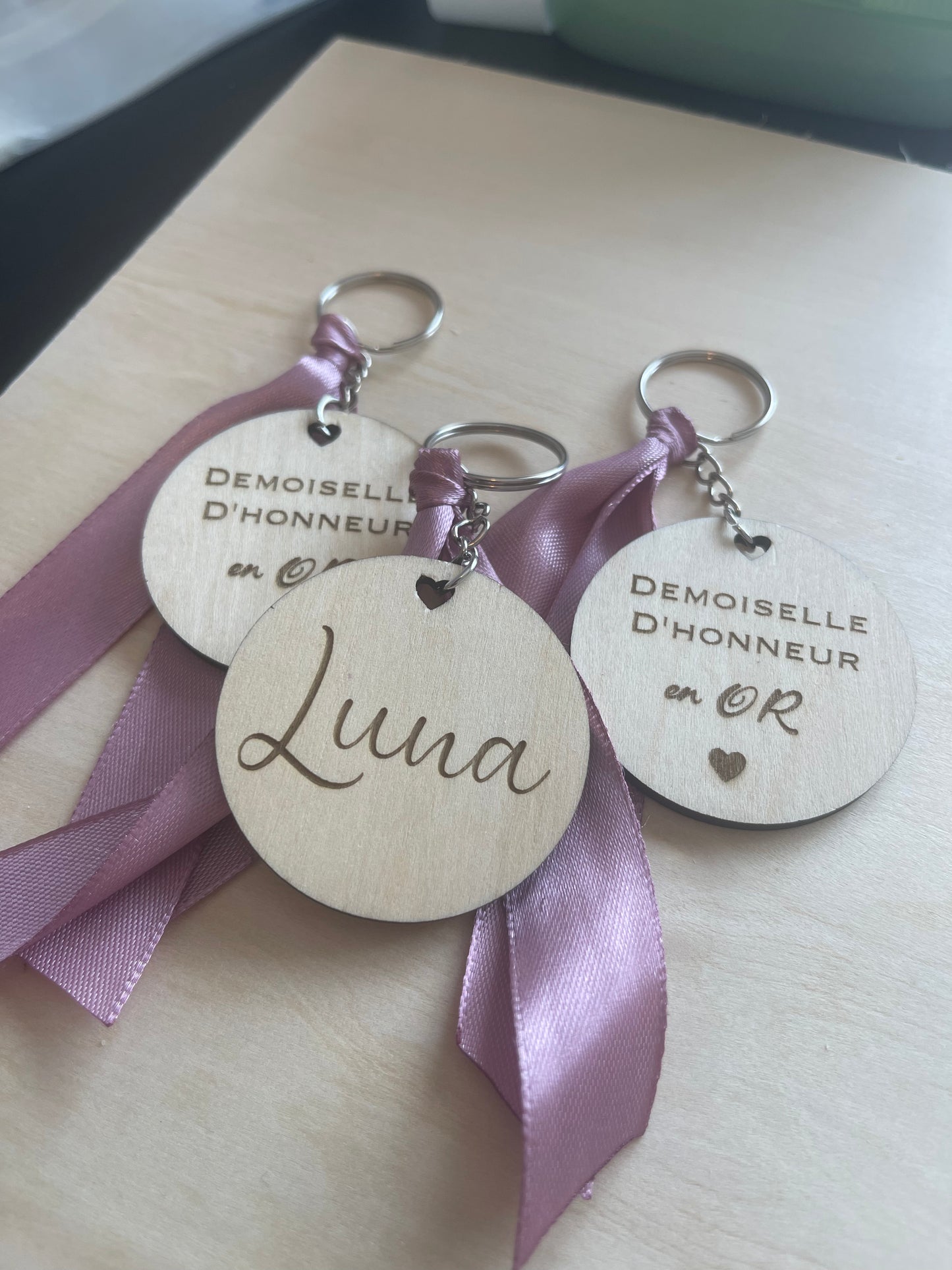 Porte clefs demoiselle d’honneur